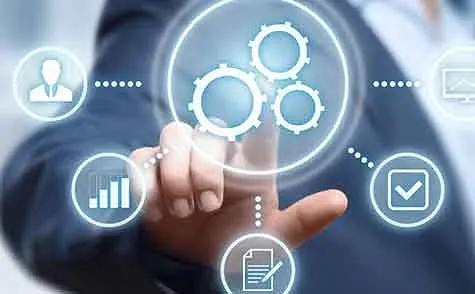 Digitale symbolen voor professioneel IT-beheer